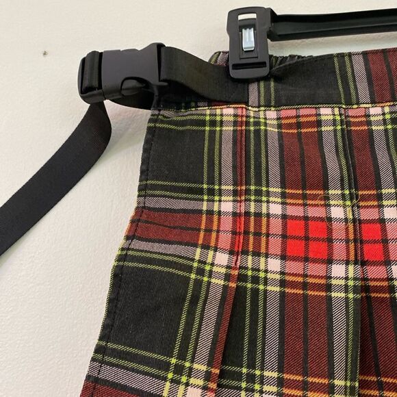 NWT bp Pride Pleated 100% Cotton Twill Skirt in red laurel size small - Picture 5 of 10